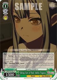 Taking Care of Dad, Sakiko Togawa - MyGO!!!!! x Ave Mujica - Weiss Schwarz card