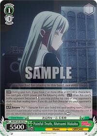 Painful Truth, Mutsumi Wakaba - MyGO!!!!! x Ave Mujica - Weiss Schwarz card
