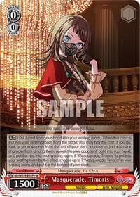 Masquerade, Timoris (SR) - MyGO!!!!! x Ave Mujica - Weiss Schwarz card