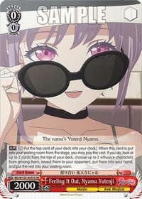 Feeling It Out, Nyamu Yutenji - MyGO!!!!! x Ave Mujica - Weiss Schwarz card