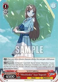 "Hitoshizuku" Soyo Nagasaki (A) (SR) - MyGO!!!!! x Ave Mujica - Weiss Schwarz card