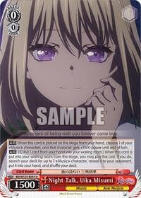 Night Talk, Uika Misumi - MyGO!!!!! x Ave Mujica - Weiss Schwarz card