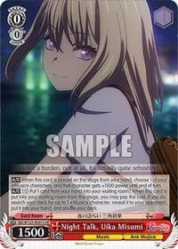 Night Talk, Uika Misumi (SR) - MyGO!!!!! x Ave Mujica - Weiss Schwarz card