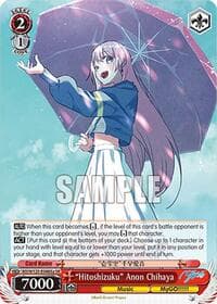 "Hitoshizuku" Anon Chihaya (A) (SR) - MyGO!!!!! x Ave Mujica - Weiss Schwarz card