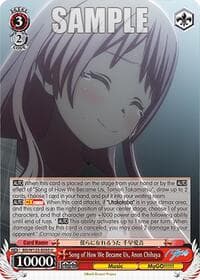 Song of How We Became Us, Anon Chihaya - MyGO!!!!! x Ave Mujica - Weiss Schwarz card
