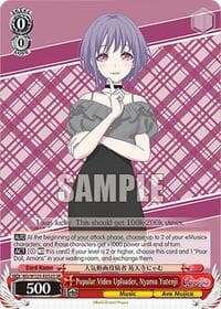 Popular Video Uploader, Nyamu Yutenji (SR) - MyGO!!!!! x Ave Mujica - Weiss Schwarz card