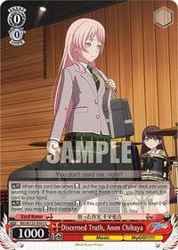 Discerned Truth, Anon Chihaya - MyGO!!!!! x Ave Mujica - Weiss Schwarz card
