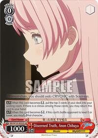 Discerned Truth, Anon Chihaya (SR) - MyGO!!!!! x Ave Mujica - Weiss Schwarz card