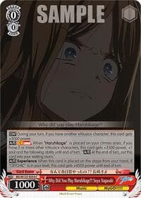 Why Did You Play Haruhikage?! Soyo Nagasaki - MyGO!!!!! x Ave Mujica - Weiss Schwarz card