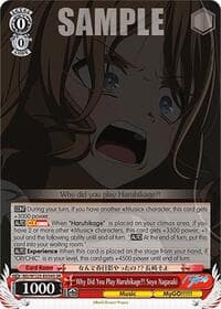 Why Did You Play Haruhikage?! Soyo Nagasaki (SR) - MyGO!!!!! x Ave Mujica - Weiss Schwarz card