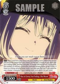 How to Convey Your Feelings, Uika Misumi (SR) - MyGO!!!!! x Ave Mujica - Weiss Schwarz card