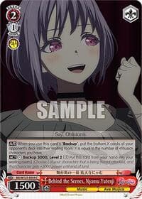 Behind the Scenes, Nyamu Yutenji - MyGO!!!!! x Ave Mujica - Weiss Schwarz card