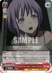 Behind the Scenes, Nyamu Yutenji (SR) - MyGO!!!!! x Ave Mujica - Weiss Schwarz card