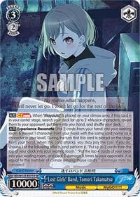 Lost Girls' Band, Tomori Takamatsu (SR) - MyGO!!!!! x Ave Mujica - Weiss Schwarz card