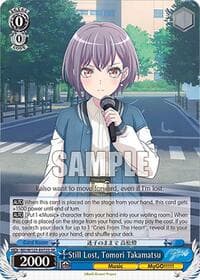 Still Lost, Tomori Takamatsu (SR) - MyGO!!!!! x Ave Mujica - Weiss Schwarz card