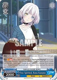 Free Spirited, Rana Kaname (SR) - MyGO!!!!! x Ave Mujica - Weiss Schwarz card