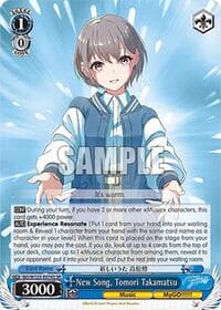 New Song, Tomori Takamatsu (SR) - MyGO!!!!! x Ave Mujica - Weiss Schwarz card