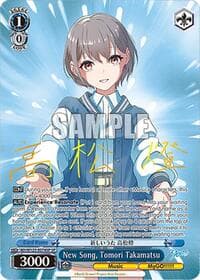 New Song, Tomori Takamatsu (SP) - MyGO!!!!! x Ave Mujica - Weiss Schwarz card