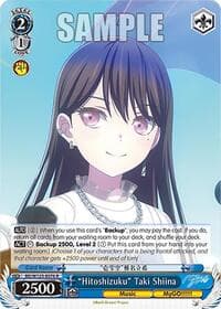 "Hitoshizuku" Taki Shiina - MyGO!!!!! x Ave Mujica - Weiss Schwarz card