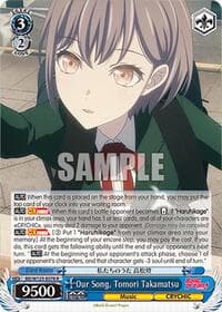 Our Song, Tomori Takamatsu - MyGO!!!!! x Ave Mujica - Weiss Schwarz card