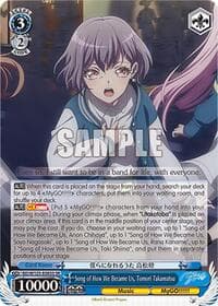Song of How We Became Us, Tomori Takamatsu (SR) - MyGO!!!!! x Ave Mujica - Weiss Schwarz card
