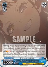 Song of How We Became Us, Rana Kaname - MyGO!!!!! x Ave Mujica - Weiss Schwarz card