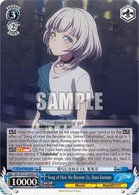 Song of How We Became Us, Rana Kaname (SR) - MyGO!!!!! x Ave Mujica - Weiss Schwarz card