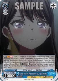 Song of How We Became Us, Taki Shiina - MyGO!!!!! x Ave Mujica - Weiss Schwarz card