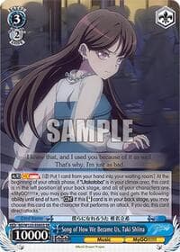 Song of How We Became Us, Taki Shiina (SR) - MyGO!!!!! x Ave Mujica - Weiss Schwarz card