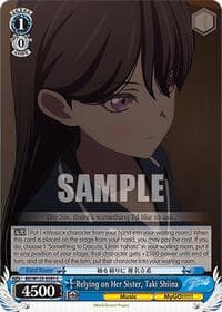 Relying on Her Sister, Taki Shiina - MyGO!!!!! x Ave Mujica - Weiss Schwarz card