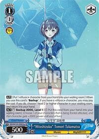 "Hitoshizuku" Tomori Takamatsu (A) (SR) - MyGO!!!!! x Ave Mujica - Weiss Schwarz card