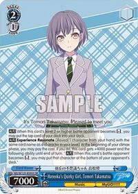Haneoka's Quirky Girl, Tomori Takamatsu (SR) - MyGO!!!!! x Ave Mujica - Weiss Schwarz card