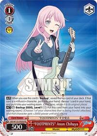 "FOOTPRINTS" Anon Chihaya (PR) - MyGO!!!!! x Ave Mujica - Weiss Schwarz card