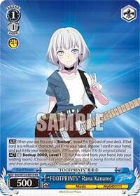 "FOOTPRINTS" Rana Kaname (PR) - MyGO!!!!! x Ave Mujica - Weiss Schwarz card