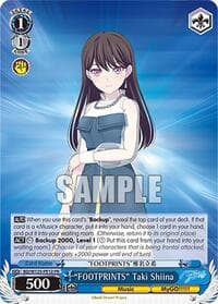 "FOOTPRINTS" Taki Shiina (PR) - MyGO!!!!! x Ave Mujica - Weiss Schwarz card