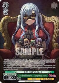 You Shall Receive a Temporary Name (PR) (Foil) - MyGO!!!!! x Ave Mujica - Weiss Schwarz card