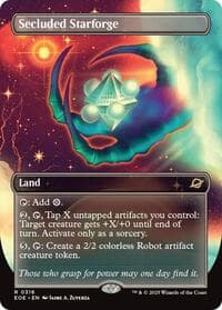 Secluded Starforge (Borderless) - Edge of Eternities - Magic: The Gathering card
