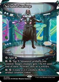 Secluded Starforge (Showcase) (Fracture Foil) - Edge of Eternities - Magic: The Gathering card