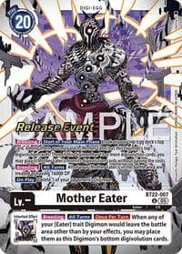Mother Eater - Cyber Eden Release Event Cards - Digimon Card Game card