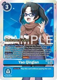 Yao Qinglan - Cyber Eden Release Event Cards - Digimon Card Game card