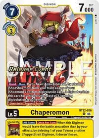 Chaperomon - Cyber Eden Release Event Cards - Digimon Card Game card