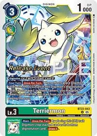Terriermon - Cyber Eden Release Event Cards - Digimon Card Game card