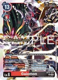 Gaiomon - Cyber Eden Release Event Cards - Digimon Card Game card