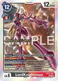 LordKnightmon - Cyber Eden Release Event Cards - Digimon Card Game card