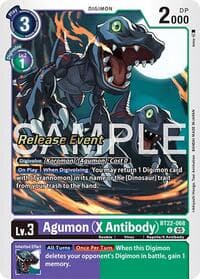 Agumon (X Antibody) - Cyber Eden Release Event Cards - Digimon Card Game card
