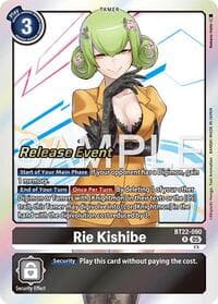 Rie Kishibe - Cyber Eden Release Event Cards - Digimon Card Game card
