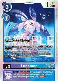 Lunamon - Cyber Eden Release Event Cards - Digimon Card Game card