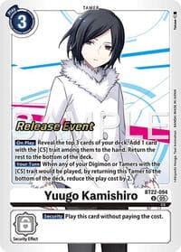 Yuugo Kamishiro - Cyber Eden Release Event Cards - Digimon Card Game card
