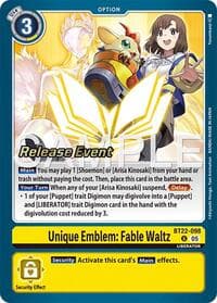 Unique Emblem: Fable Waltz - Cyber Eden Release Event Cards - Digimon Card Game card