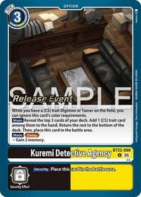 Kuremi Detective Agency - Cyber Eden Release Event Cards - Digimon Card Game card